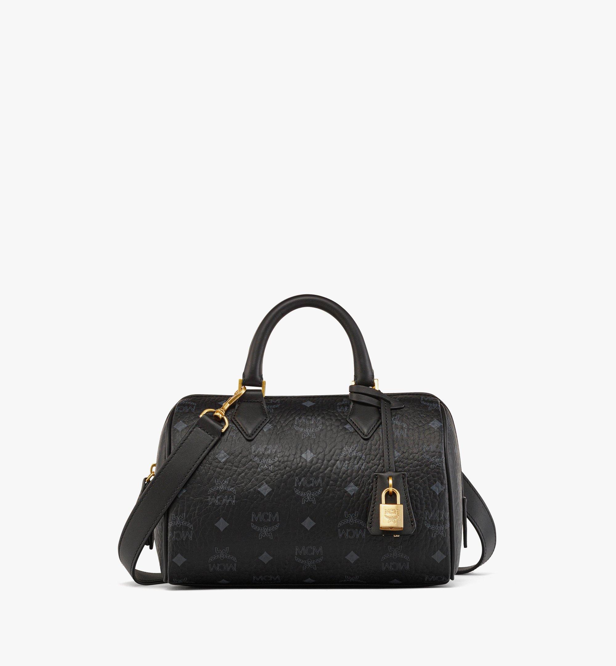 Mcm shop leather satchel